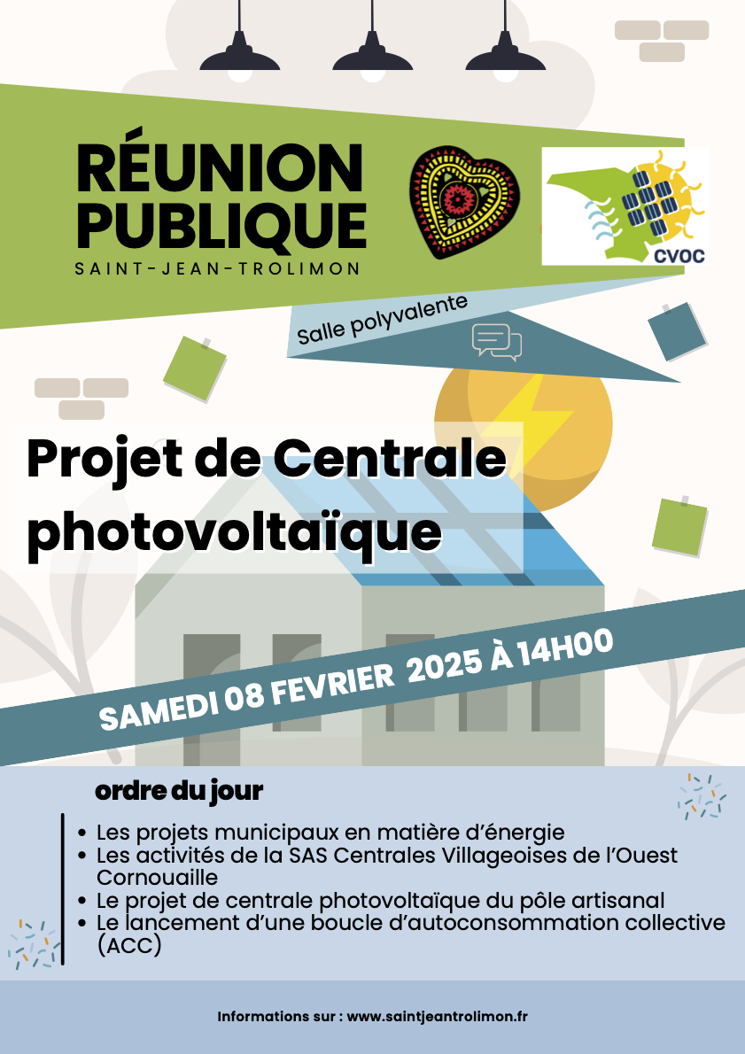 Affiche Projet de Centrale PV